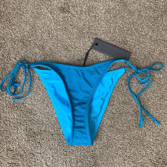 Triangl Swim Swimwear | Blue Sparkly Bikini Bottom - Picture 2 of 5